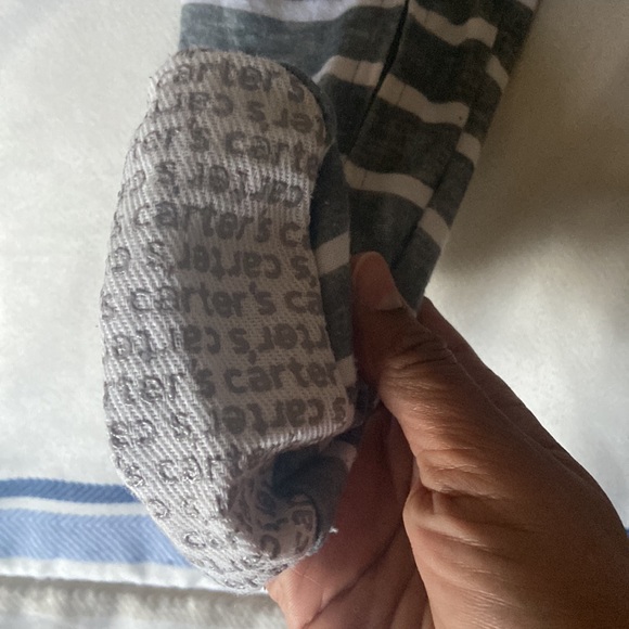 Carter’s stripes Firetruck Footsie - Picture 5 of 5